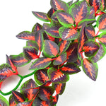 Set of 3 non-toxic reptile habitat plants with suction cups
