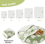 Le Sure waterproof blanket spread on couch