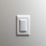 Qdos Safety StayPut Double Outlet Plug Cover front view white