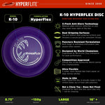 Side profile of Hyperflite dog flying disc showing edge thickness