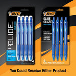 BIC Glide Bold Blue Ballpoint Pens, Bold Point, 1.6mm, 4-Count Pack - Image 4