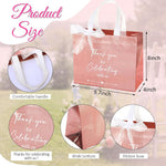Chengu reusable wedding thank you tote bag display