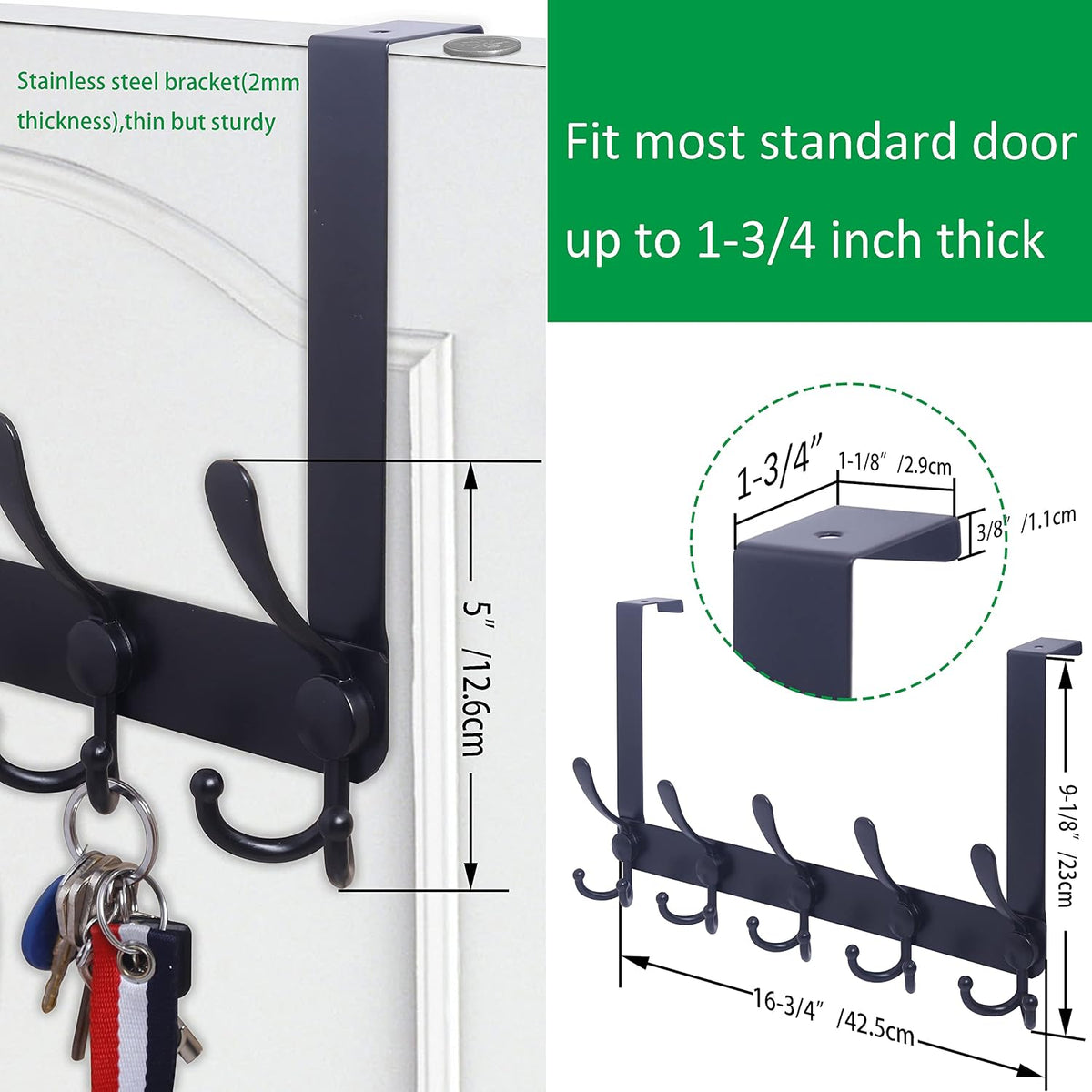 WEBI towel rack showing thin bracket thickness