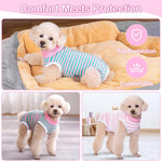 Coppthinktu post operative pet bodysuit in breathable pink pattern fabric