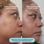 Back label of Cocokind Electrolyte Water Cream detailing the mineral complex ingredients