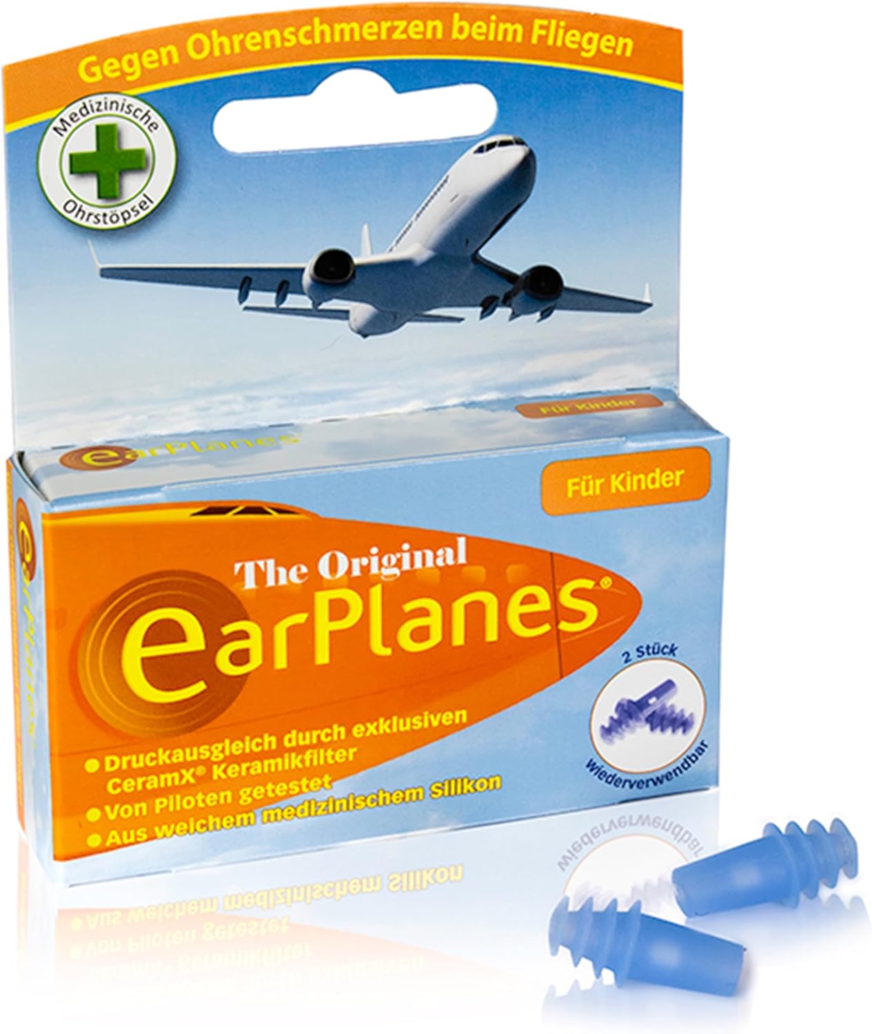 Cirrus Healthcare Earplanes Ear Plug Hearing Protection For Childâ€“Small - Image 1