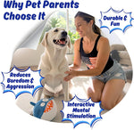 PeppyPawz heavy duty crinkle shark toy for large dog breeds
