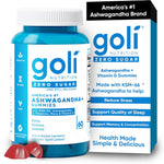 Goli Zero Sugar Ashwagandha gummies bottle 60 count