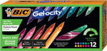 BIC Gelocity Quick Dry Blue Gel Pens, Medium Point, 0.7 mm, 12-Count Pack | Full Grip Design, Smooth Writing Experience, Retractable Clip, Ideal for Students and Teachers, School Supplies - Image 14