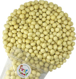 It's Delish White Chocolate Covered Roasted Espresso Coffee Beans 2 Pound bag front view premium gourmet snack.