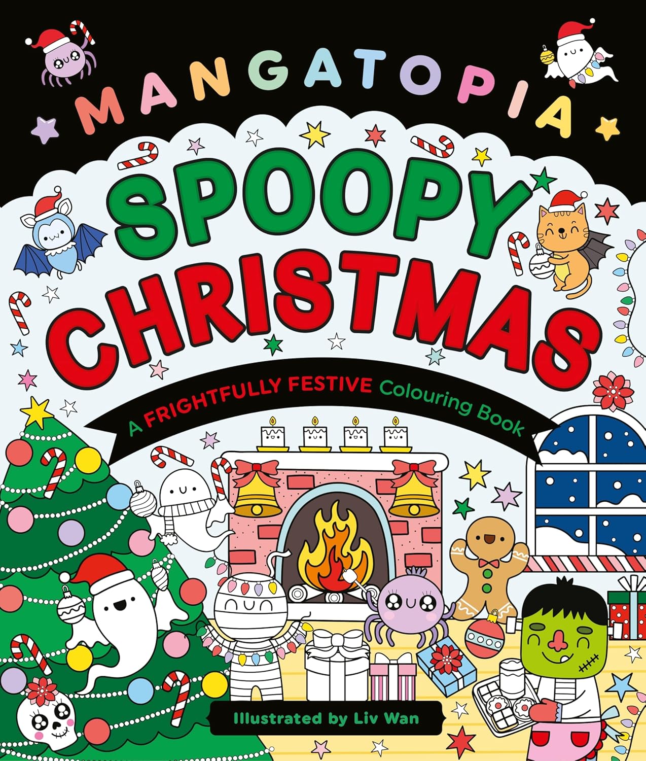Mangatopia Baby Animals:A Cute and Cuddly Colouring Book of Anime and Manga: A Frightfully Festive Colouring Book (Mangatopia Colouring Books) - Image 1