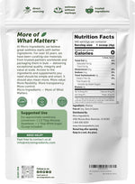 Micro Ingredients Allulose Sweetener nutritional facts label
