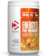 Dymatize Energyze Pre Workout Peach Mango tub front view