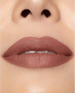 Milani vegan and cruelty free lip color crayon swatched on hand