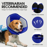 Breathable mesh soft dog cone for large dogs side angle