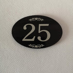 StayMax number signs 1 to 25 displayed for office and gym use