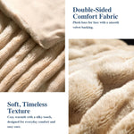 Close-up of fluffy faux rabbit fur texture and ruched design