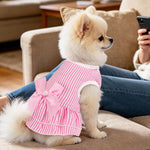Dog Dress, Cute Pet Princess Dresses with Bright Color Design, Sweet Bowknot, Dog Clothes for Small Dogs Girl, Breathable & Lightweight, for Spring Summer, 2 Pack (Pink Purple, XX-Small) - Image 9