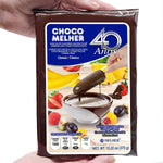 Melher chocolate coating used on frozen strawberries