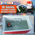 Seaflo portable livewell pump system with battery clips