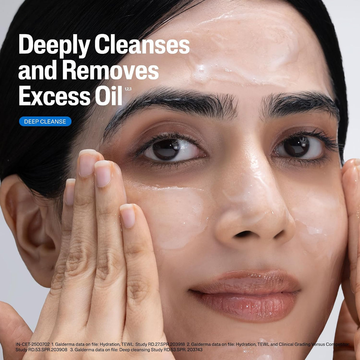 Cetaphil Oily Skin Cleanser lifestyle application on face
