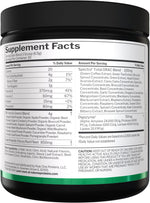 Rule 1 Mixed Berry superfood powder supplement facts label