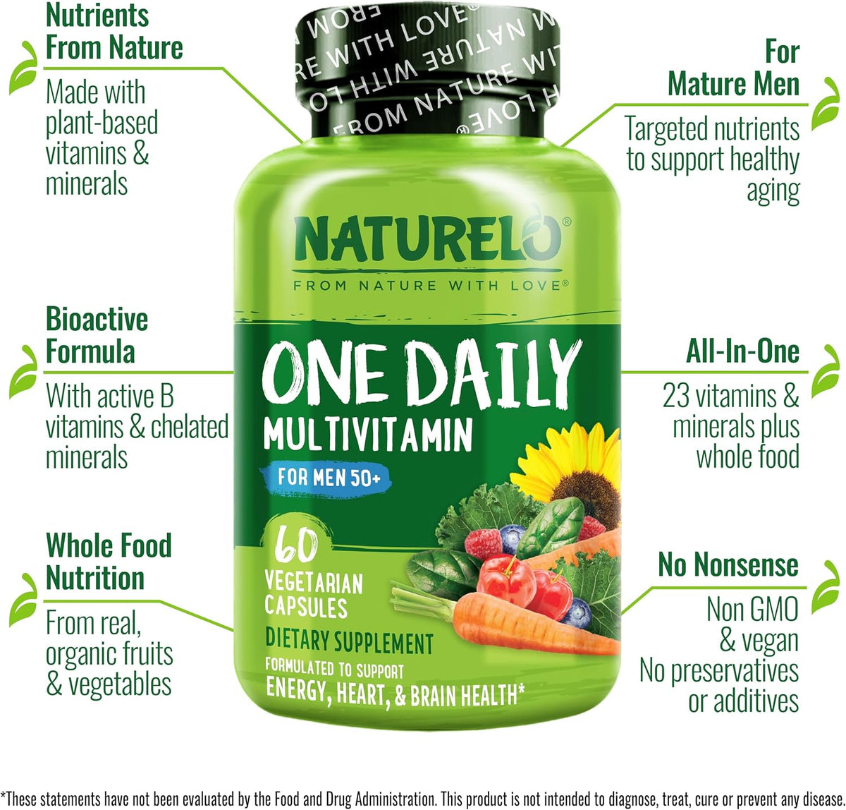 Naturelo vegetarian capsules supplement facts
