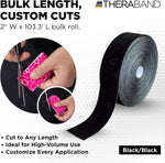Theraband Kinesiology Tape applied on athlete knee
