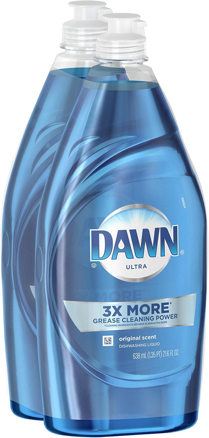 Dawn Ultra Dish Soap Refill Jug, Large Size Original Blue Liquid Dishwashing Detergent, Powerful Dish Soap for Grease, 51.5 oz - Image 14