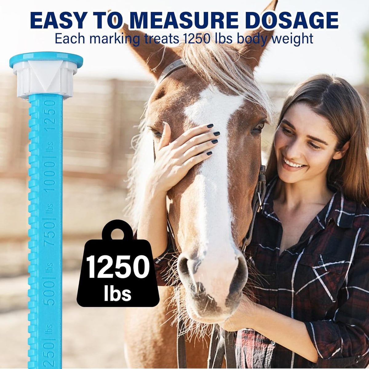 Six pack of Qouinuey equine paste syringes arranged