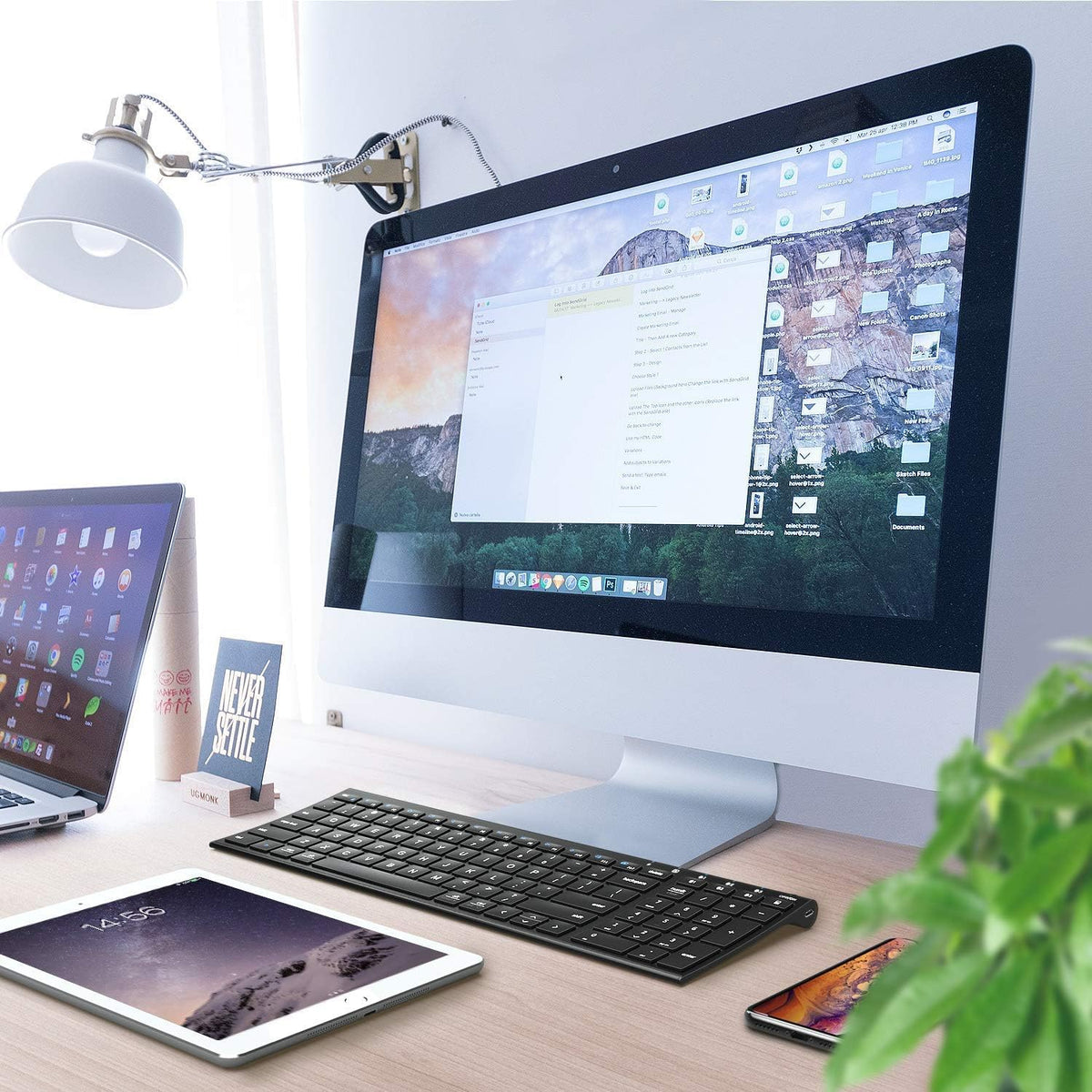 iClever bluetooth keyboard packaged with silicone protective cover