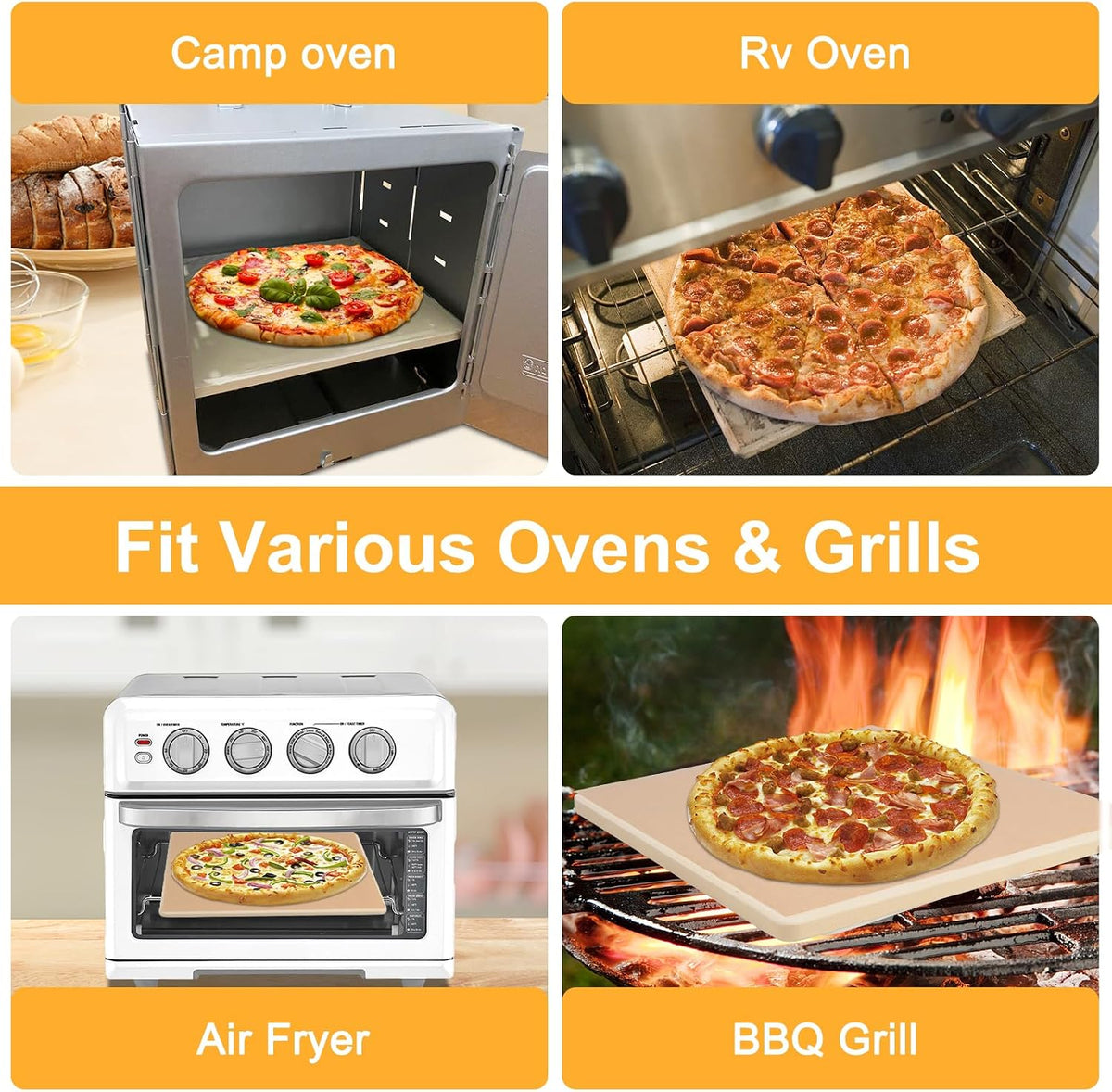 Garpernics baking stone inside air fryer