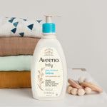 Aveeno baby soothing oatmeal lotion texture showcase