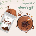 Micro Ingredients wild harvested chaga mushroom supplement packaging lifestyle