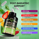 NutraHarmony bariatric multivitamin supplement facts nutrition label close up