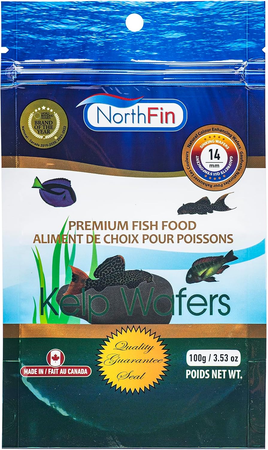Northfin kelp wafers 250g packaging overview