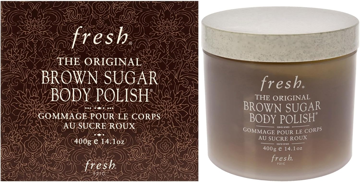 Fresh Brown Sugar Body Polish front view authentic scrub jar