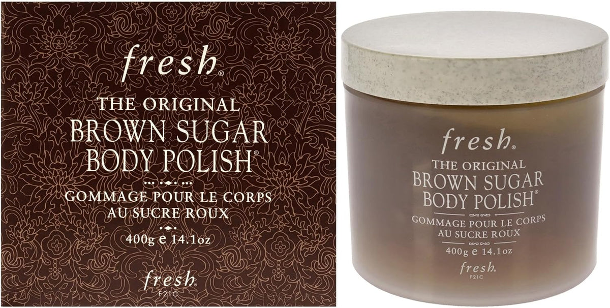 Fresh Brown Sugar Body Polish front view authentic scrub jar