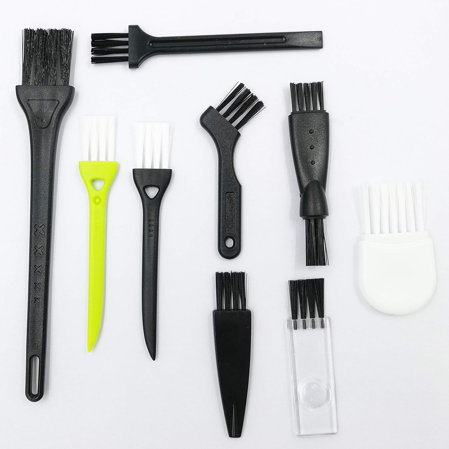 Lezhisnug electric shaver cleaning brush set 9 piece front view