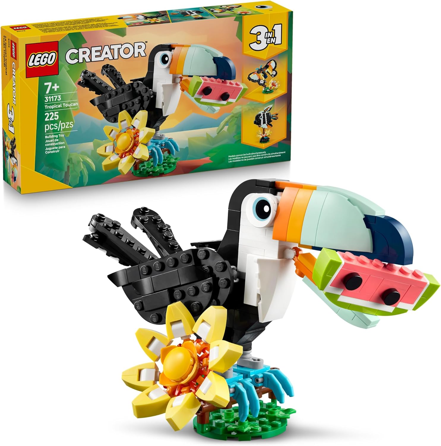 Lego Creator 3 in 1 Wild Animals Tropical Toucan front view
