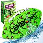 Cerbonny waterproof football for kids green color front view swimming pool toy