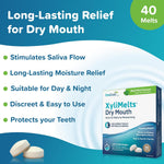 XyliMelts oral adhering discs side box packaging view