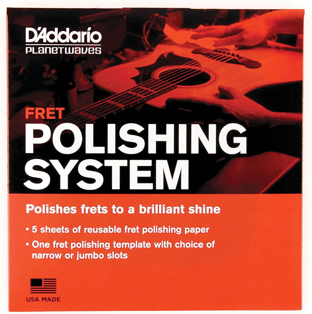 Planet Waves fret polishing system close up details