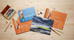 Clairefontaine watercolor pad binding and glued sides