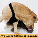 Coodeo dog leg protector showing strap adjustment