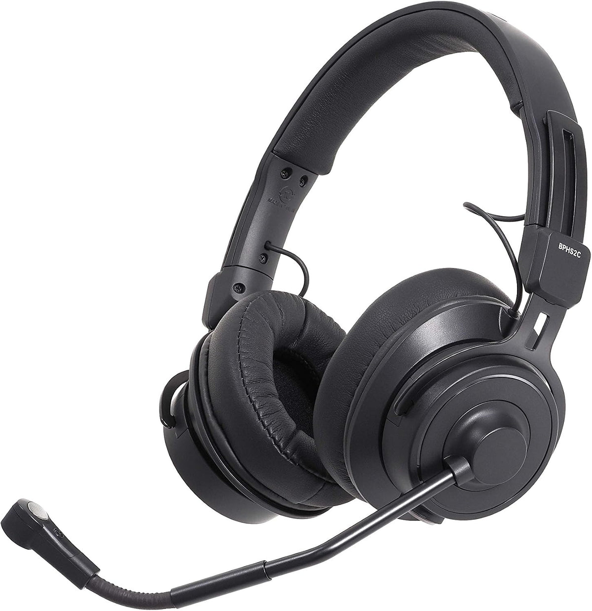 Audio-Technica BPHS2S broadcast headset flexible gooseneck boom side profile