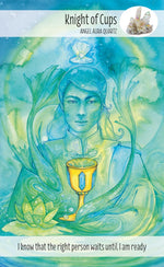 Sample layout of a crystal tarot spread from the guidebook