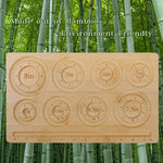 Favonuovy natural wood bracelet sizer showcased on a crafting table