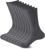 Sock Amazing Unisex Bamboo Rayon Socks Super Soft Black Crew Socks 8 Pack - Image 11