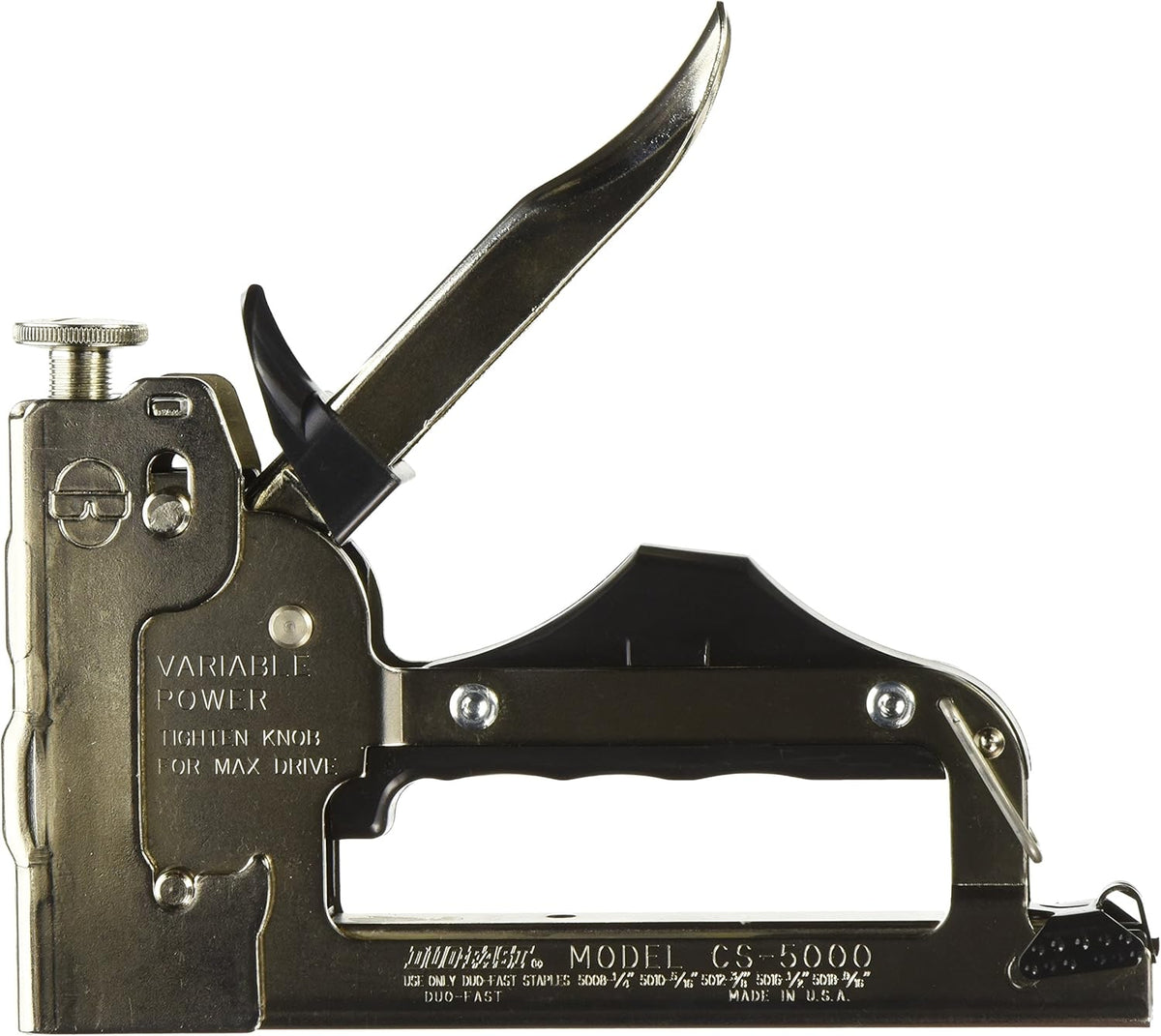 Duo-Fast CS5000 20-Gauge 1/2-Inch Crown Compression Stapler front view industrial tool